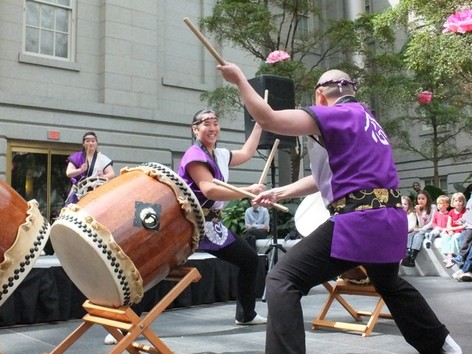 Yamabiko performed at the Smithsonian American Art Gallery Photo by Bruce Guthrie